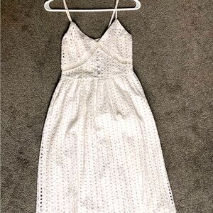 Beautiful white midi, cotton, xs, lightly worn